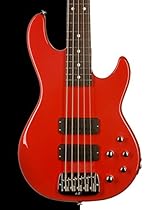 G&L USA M-2500 Electric 5 String Bass, Fullerton Red, Rosewood

