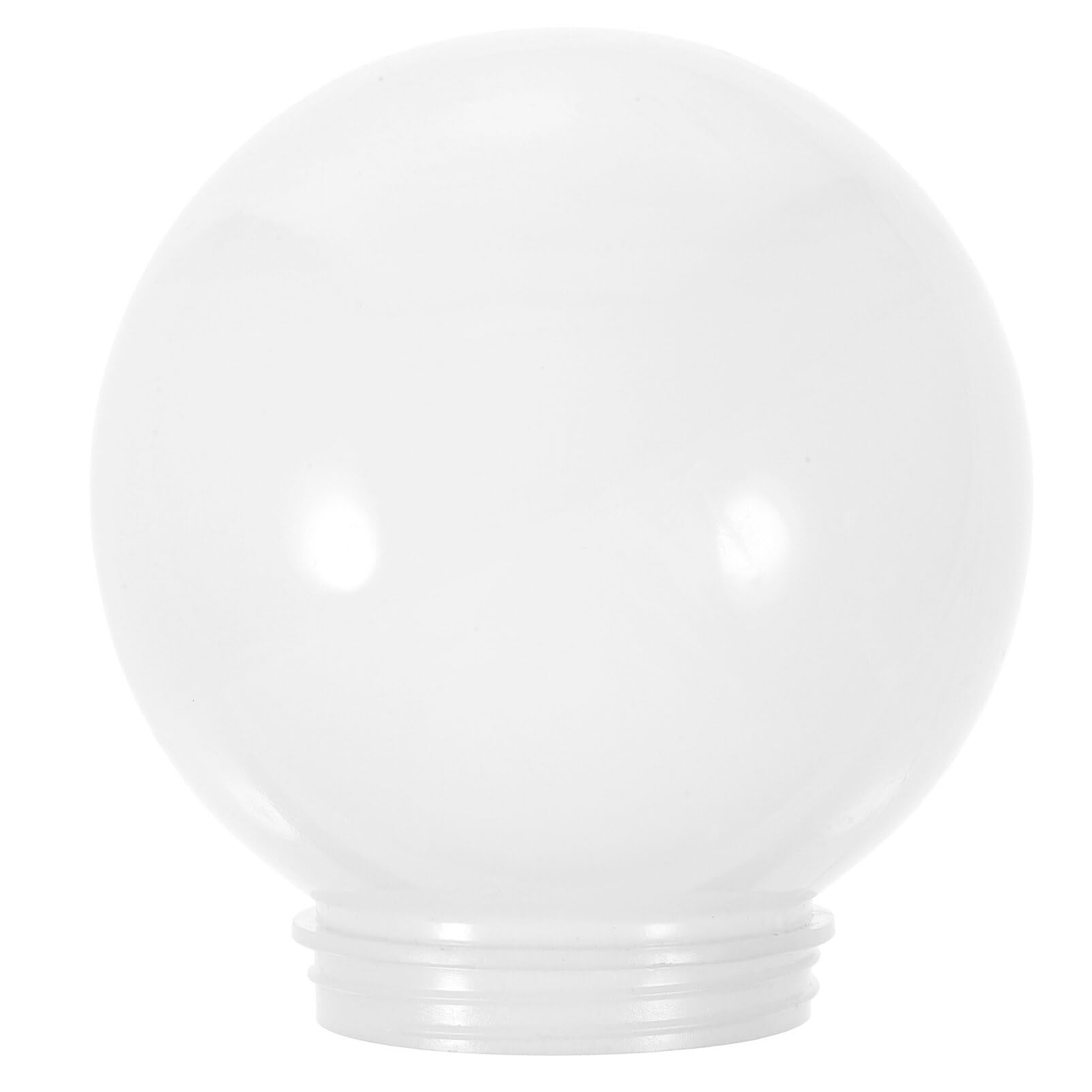 Garneck Ball Lampshade Post Lamp Globe Replacement Shade Globe Cover Exterior Outdoor Wall Lights Oil Light Bulb Cover Ceiling Fan Wall Shade White Frosted Acrylic