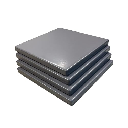 Old Stone 4-Piece Glazed Cordierite Pizza Stone Set, Four 7.5 inch Stones Form…