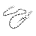 Uniqsum Skull Sword charm Skull Wallet chain Metal Biker Punk Key chain (Silver)