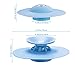 URSMART Multi-Function Drain Stopper and Drain Hair Catcher,Silicone Bathtub Drain Cover and Strainer Protector for Floor, Laundry, Kitchen and Bathroom 4 Inches (3 Pack)