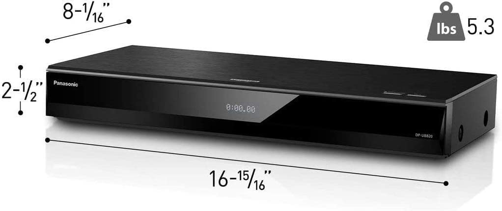 DP-UB820 Region Zone Code Free 4K Ultra HD Blu Ray Player with OREI - 110V Voltage Only - 4K UHD - WiFi - PAL/NTSC