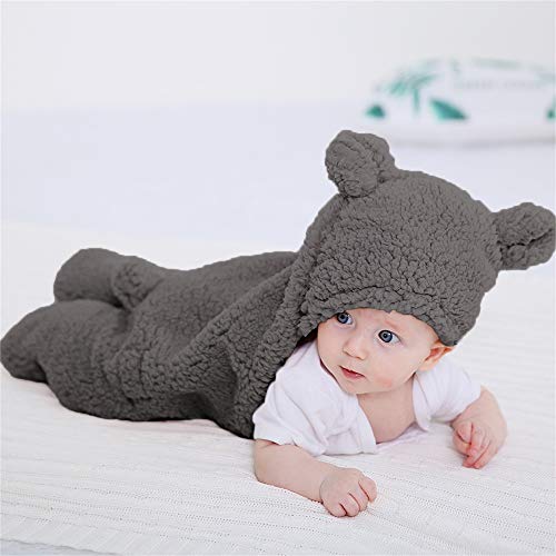 XMWEALTHY Cute Baby Items Newborn Plush Nursery Swaddle Blankets Soft