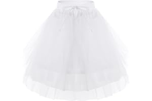 YOOJIA Girls 3 Layers Petticoat Crinoline Underskirt