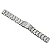 Noble Silver Watch Belts Metal Replacement Band Heavy Type 316L Stainless Steel Brushed Finish