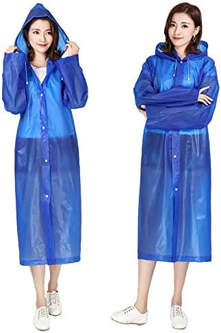 SHUHANX Waterproof Raincoats Disposable Poncho Women's Snow & Rainwear Disposable Raincoat, Men and Women, Environmental Protection Raincoat, Outdoor Rainproof