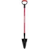 Long Handle Garden Shovel Spade with Serrated Edge for Digging,53 Inches | Garden Tool,Sharp Blade,Clean the flower bed,Root shovel,Metal Detecting Tool