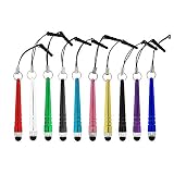 IC ICLOVER 10PCS Sharp Short Touch Screen Pen for iPhone 7 Plus 6 6s Plus, iPad 4 2 mini, Sony PS PSP, Samsung Galaxy S8 S7 S6 Edge Plus S5 S4 S3 Tab 8.9 10.1, BlackBerry