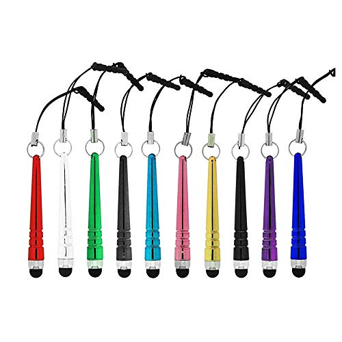 IC ICLOVER 10PCS Sharp Short Touch Screen Pen for iPhone 7 Plus 6 6s Plus, iPad 4 2 mini, Sony PS PSP, Samsung Galaxy S8 S7 S6 Edge Plus S5 S4 S3 Tab 8.9 10.1, BlackBerry