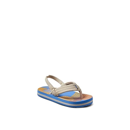 REEF Kids Boys Sandals, Little Ahi, Vintage Circle Stripe, 9