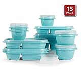 Rubbermaid TakeAlongs 10-Day Meal Prep Kit, 30-piece Set, Reflecting Pool (2005692)