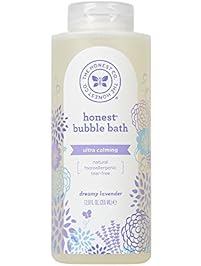 Honest Calming Lavender Hypoallergenic Bubble Bath With Naturally Derived Botanicals, Dreamy Lavender, 12 Fluid Ounce