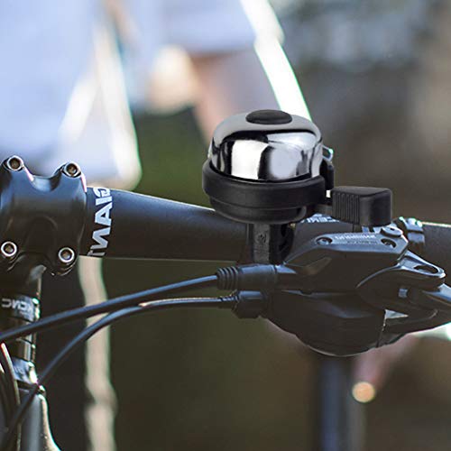 Topbuti 4 Pack Bike Bells Bicycle Bell Black Bike Ringer Bell Aluminum