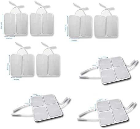 Tens Unit Patches Pads Electrodes 12 Pieces Large 2 x 4 inches 12 pieces small 2 x 4 inches for muscle stimulators