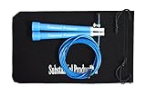 Jumping Ropes - More Color, Adjustable Length, Great For All Sports & Fitness Training, MMA & Boxing - Travel Carrying Bag Included /W Jump Rope (Blue, 10FT Cable)
