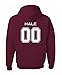 The Creating Studio Adult Hale 00 Beacon Hills Lacrosse 2-Sided Hoodie (Medium, Maroon)
