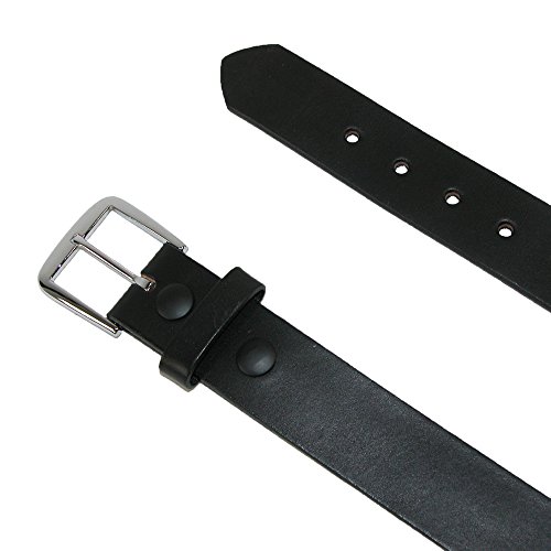 Boston Leather Men's Big & Tall Leather 1 1/2 Inch Bridle Belt, 50, Black