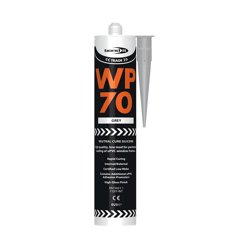 Bond It WP70 Low Modulus Neutral Cure LMN Oxime Silicone, grey