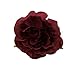 Love Sweety Women Girls Flower Hair Clips hairpins Flower Brooch (Dark Red)