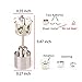 AYAMAYA LED Light Up Earrings Decoration, 9 Pairs LED Earrings Studs Halloween Flashing Blinking Stainless Steel Earrings Studs Dance Party for Men/Women/Girlfriend/Boyfriend/Her