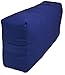YogaAccessories Supportive Rectangular Cotton Yoga Bolster - Blue