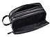 WODISON Large Capacity PU Leather Travel Toiletry Bag Dopp Kit for Men Black