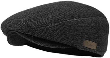 Vmevo Men's Flat IVY Gatsby newsboy Cap Warm Winter Driving Hunting duckbill Hat