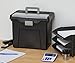 IRIS Portable Letter Size File Box w/Organizer Lid, Black