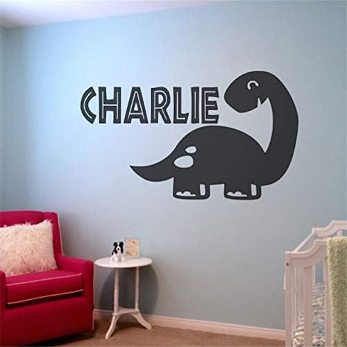 jiuyaomai Wallpaper Flowers Stickers Boss Dinosaur Children'S Personalized Name Children'S Room Nursery Nursery Diy Vinyl Wall Sticker42X71Cm