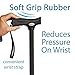 Carex Soft Grip Folding Cane - Foldable Walking Cane For Men and Women - Adjustable Height (33