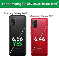 Dzxouui for Samsung A03S Case with 2 Pack Screen