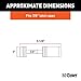 CURT 23520 Chrome Trailer Tongue Coupler Lock, 1/4-Inch Pin Diameter, Up to 7/8-Inch Span