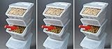 WTM CBCL-24 Stackable Bins with Hinged Lids, 24-Quart, Pack of 3