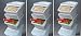 WTM CBCL-24 Stackable Bins with Hinged Lids, 24-Quart, Pack of 3 primary