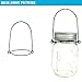 Silver Stainless Steel mason jar hanger, mason jar hooks, Wire Handles (Handle-Ease) for Mason, Ball, Canning Jars (8 Pcs, Regular Mouth)