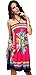 Honeystore Women's Boho Sunflower Print Summer Hawaiian Beach Casual Dress