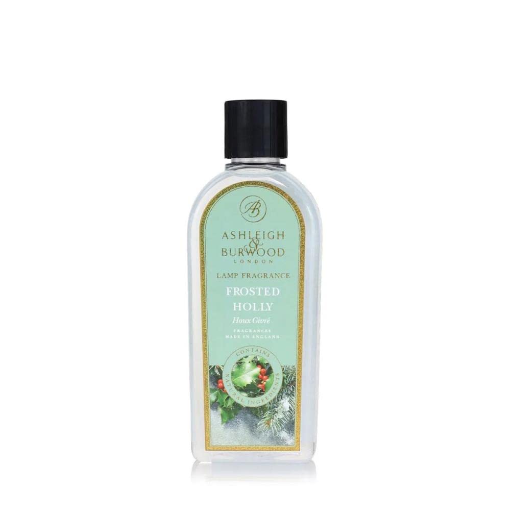 Ashleigh & Burwood Frosted Holly Lamp Fragrance 500ml | Festive Catalytic Lamp Refill | Winter Greens, Holly Berries & Soft Musk | Air Purifying & Odour Neutralising Home Scent