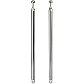 Bingfu 7 Sections Telescopic 74cm AM FM Antenna Portable Radio Antenna Replacement (2-Pack) Compatible with Indoor Portable R