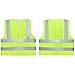 Neiko High Visibility Safety Vest ANSI Class 2, No Pocket, Neon Yellow, XX-Large (2XL)