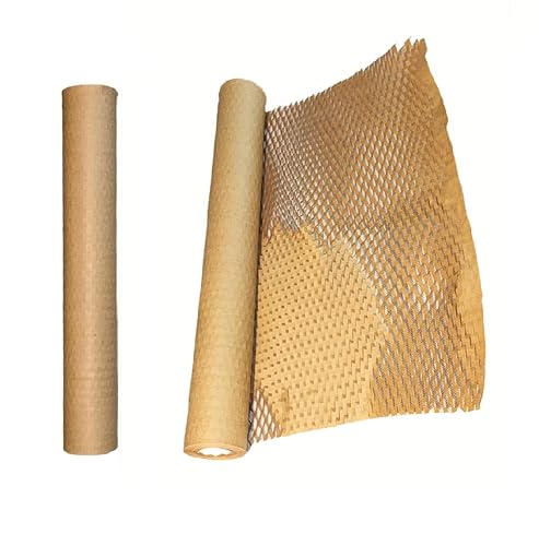 ecobee Think Green Eco-friendly Bubble wrap | HoneyComb paper for protective packaging with cushioning | wrapping fragile items, gifts & supplies | 15" x 35 feet (usable 52 feet)