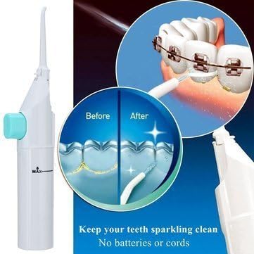 Pramukh Enterprice Portable Power Floss Dental Water Jet Cords Tooth Pick No Batteries Dental