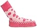 Mocc Ons Baby Slipper Socks 6-12m Pink Spots