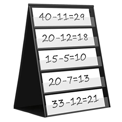 Maigicfly Tabletop Pocket Chart Double Sided Self Standing Desktop Maigicfly Tabletop Pocket Chart Double Sided Self Standing Desktop
