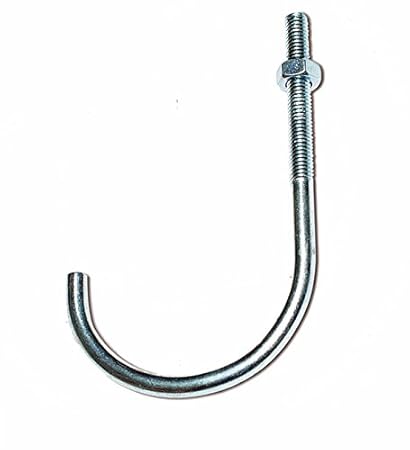 Rohrhaken M6 für Wellplatten, Ø ca. 48 mm (1 1/2'), Paketinhalt: 100 Stück