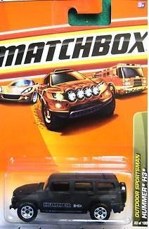 Matchbox 2010, Hummer H3 83/100, Outdoor Sportsman. 1:64 Scale.