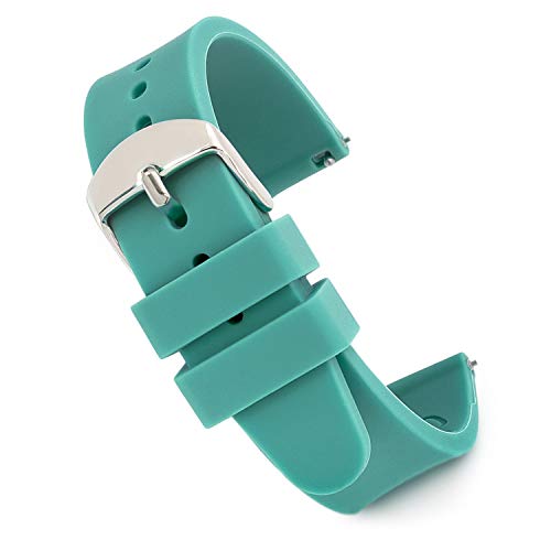 Speidel Scrub Watch Replacement 18mm Teal Silicone Rubber Band