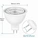 MR16 LED Light Bulbs G5.3 Base 5W Light Bulbs 6000K Spotlight, Non-Dimmable,110V, 5W LED Replacement for 50W Halogen Bulbs for Track Recessed Down Lighting, Pack of 6