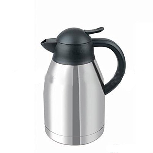 QIN.J.FANG Tip Mouth Vacuum Insulation Pot,Stainless Steel Thermal Flask Large Capacity Thermos Cup Thermal Bottle Pot Vacuum Insulation Water Bottle Camping,2L