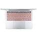 Mosiso Keyboard Cover for Touch Bar Models Newest Version MacBook Pro 13 A1706 & MacBook Pro 15 A1707 (2017 & 2016) with Touch ID, Rose Gold