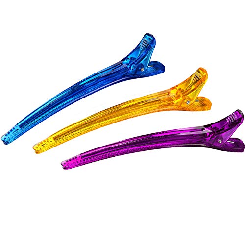Supply Guru Hair Clips For Women and Girls, Styling Sectioning Thick Thin Hair, Alligator Croc Duckbill Clips,Salon Hairdresser Accessories, Professional Use For Hair Extensions (Pack Of 24).